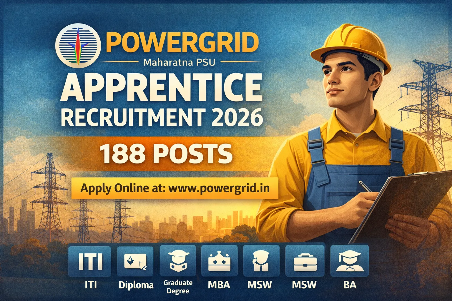 Powergrid apprenticeship recruitment 2026